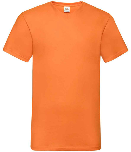 Fruit of the Loom SS7 Orange Front -  Ready to be Printed by Custard Workwear - Cheap Personalised and Customised Workwear in Nottinghamshire, Derbyshire and Leicestershire