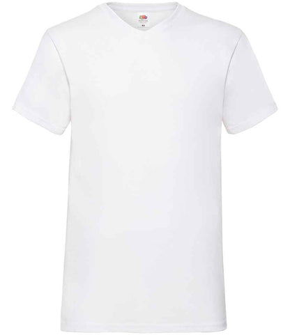 Fruit of the Loom SS7 White Front -  Ready to be Printed by Custard Workwear - Cheap Personalised and Customised Workwear in Nottinghamshire, Derbyshire and Leicestershire