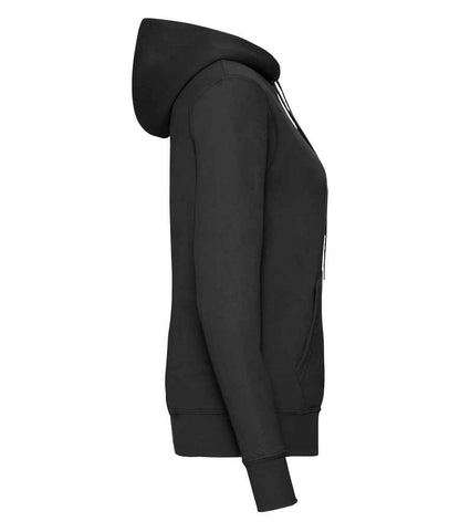 Fruit of the Loom SS801 Black Right -  Ready to be Embroidered and Printed by Custard Workwear - Cheap Personalised and Customised Workwear in Nottinghamshire, Derbyshire and Leicestershire