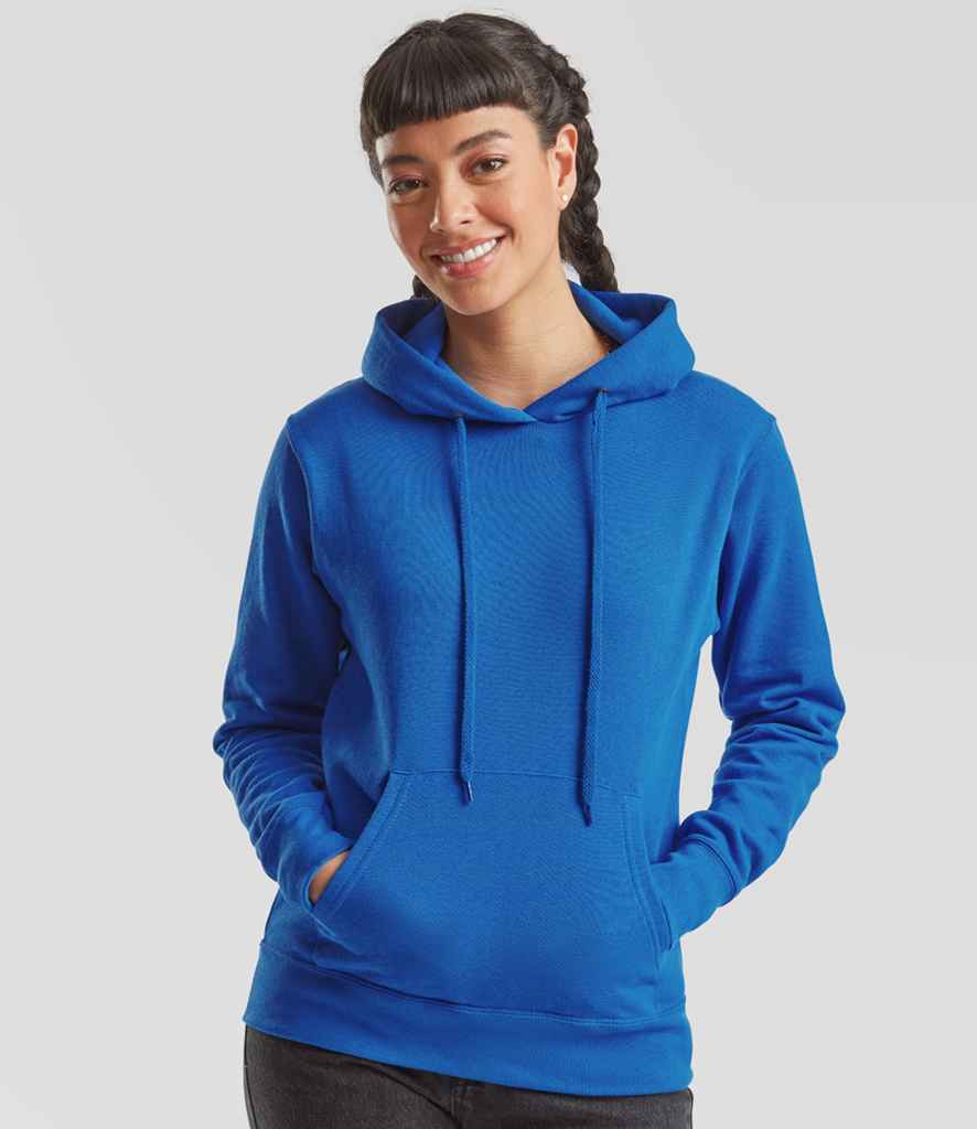 Fruit of the Loom SS801 Royal Blue Model -  Ready to be Embroidered and Printed by Custard Workwear - Cheap Personalised and Customised Workwear in Nottinghamshire, Derbyshire and Leicestershire