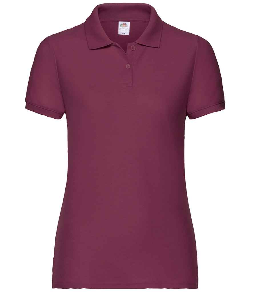 Fruit of the Loom SS86 Burgundy Front -  Ready to be Embroidered and Printed by Custard Workwear - Cheap Personalised and Customised Workwear in Nottinghamshire, Derbyshire and Leicestershire