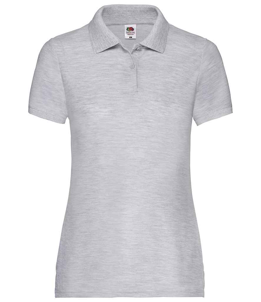 Fruit of the Loom SS86 Heather Grey Front -  Ready to be Embroidered and Printed by Custard Workwear - Cheap Personalised and Customised Workwear in Nottinghamshire, Derbyshire and Leicestershire