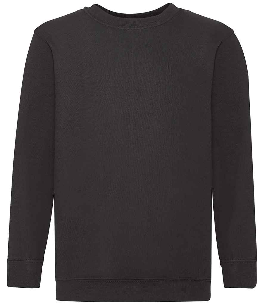 Fruit of the Loom SS9B Black Front -  Ready to be Embroidered and Printed by Custard Workwear - Cheap Personalised and Customised Workwear in Nottinghamshire, Derbyshire and Leicestershire
