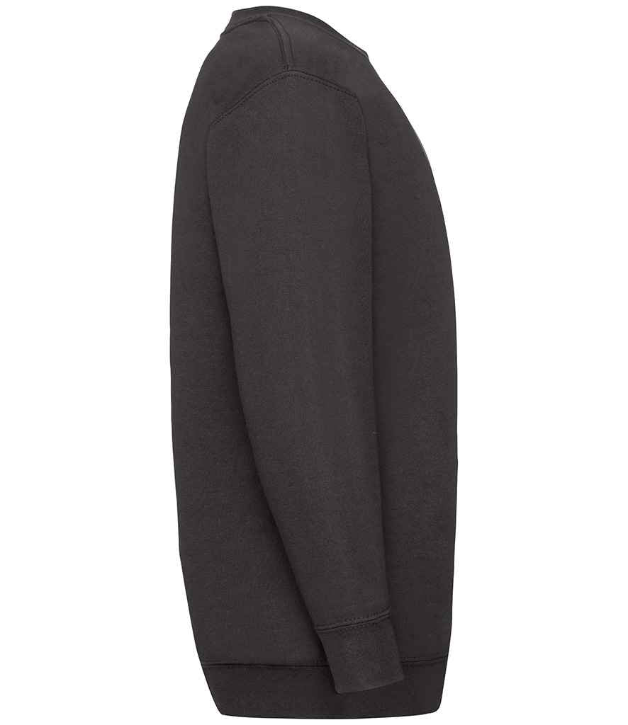 Fruit of the Loom SS9B Black Right -  Ready to be Embroidered and Printed by Custard Workwear - Cheap Personalised and Customised Workwear in Nottinghamshire, Derbyshire and Leicestershire