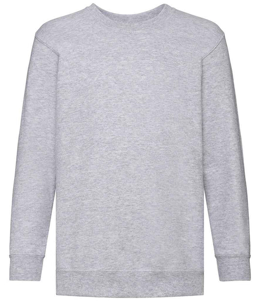 Fruit of the Loom SS9B Heather Grey Front -  Ready to be Embroidered and Printed by Custard Workwear - Cheap Personalised and Customised Workwear in Nottinghamshire, Derbyshire and Leicestershire