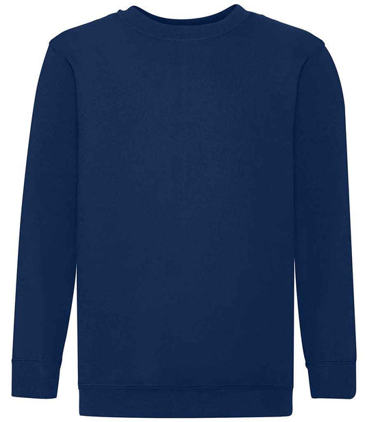 Fruit of the Loom SS9B Navy Front -  Ready to be Embroidered and Printed by Custard Workwear - Cheap Personalised and Customised Workwear in Nottinghamshire, Derbyshire and Leicestershire