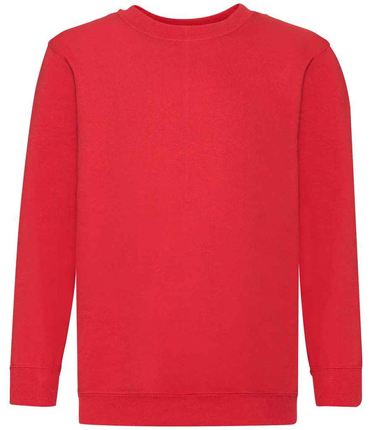 Fruit of the Loom SS9B Red Front -  Ready to be Embroidered and Printed by Custard Workwear - Cheap Personalised and Customised Workwear in Nottinghamshire, Derbyshire and Leicestershire