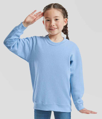 Fruit of the Loom SS9B Sky Blue Model -  Ready to be Embroidered and Printed by Custard Workwear - Cheap Personalised and Customised Workwear in Nottinghamshire, Derbyshire and Leicestershire