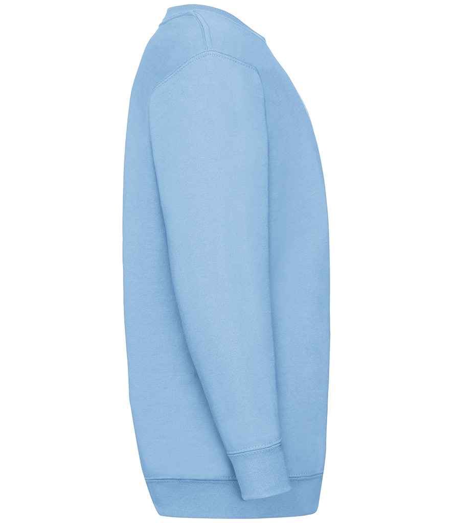 Fruit of the Loom SS9B Sky Blue Right -  Ready to be Embroidered and Printed by Custard Workwear - Cheap Personalised and Customised Workwear in Nottinghamshire, Derbyshire and Leicestershire