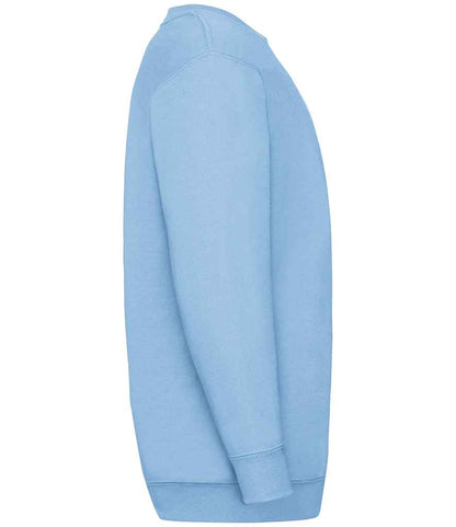Fruit of the Loom SS9B Sky Blue Right -  Ready to be Embroidered and Printed by Custard Workwear - Cheap Personalised and Customised Workwear in Nottinghamshire, Derbyshire and Leicestershire