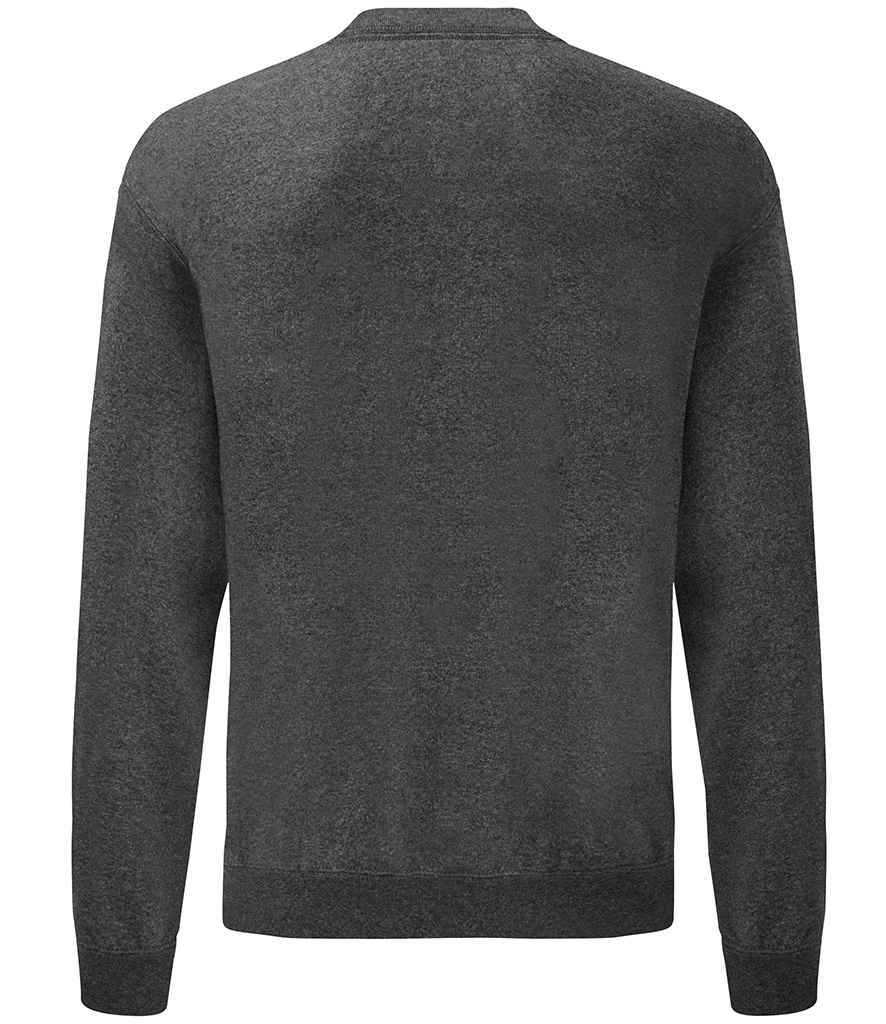 Fruit of the Loom SS9 Dark Heather Back -  Ready to be Embroidered and Printed by Custard Workwear - Cheap Personalised and Customised Workwear in Nottinghamshire, Derbyshire and Leicestershire