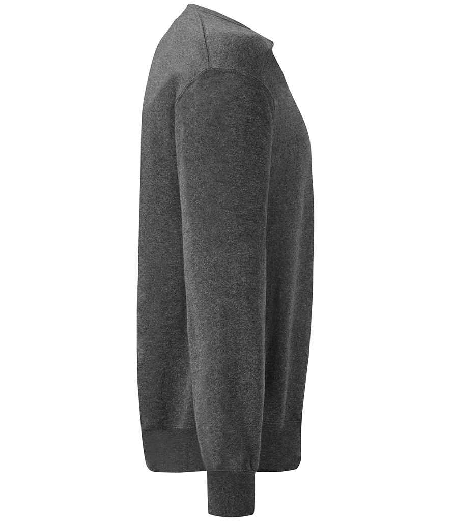 Fruit of the Loom SS9 Dark Heather Right -  Ready to be Embroidered and Printed by Custard Workwear - Cheap Personalised and Customised Workwear in Nottinghamshire, Derbyshire and Leicestershire