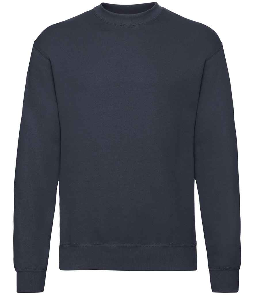 Fruit of the Loom SS9 Deep Navy Front -  Ready to be Embroidered and Printed by Custard Workwear - Cheap Personalised and Customised Workwear in Nottinghamshire, Derbyshire and Leicestershire