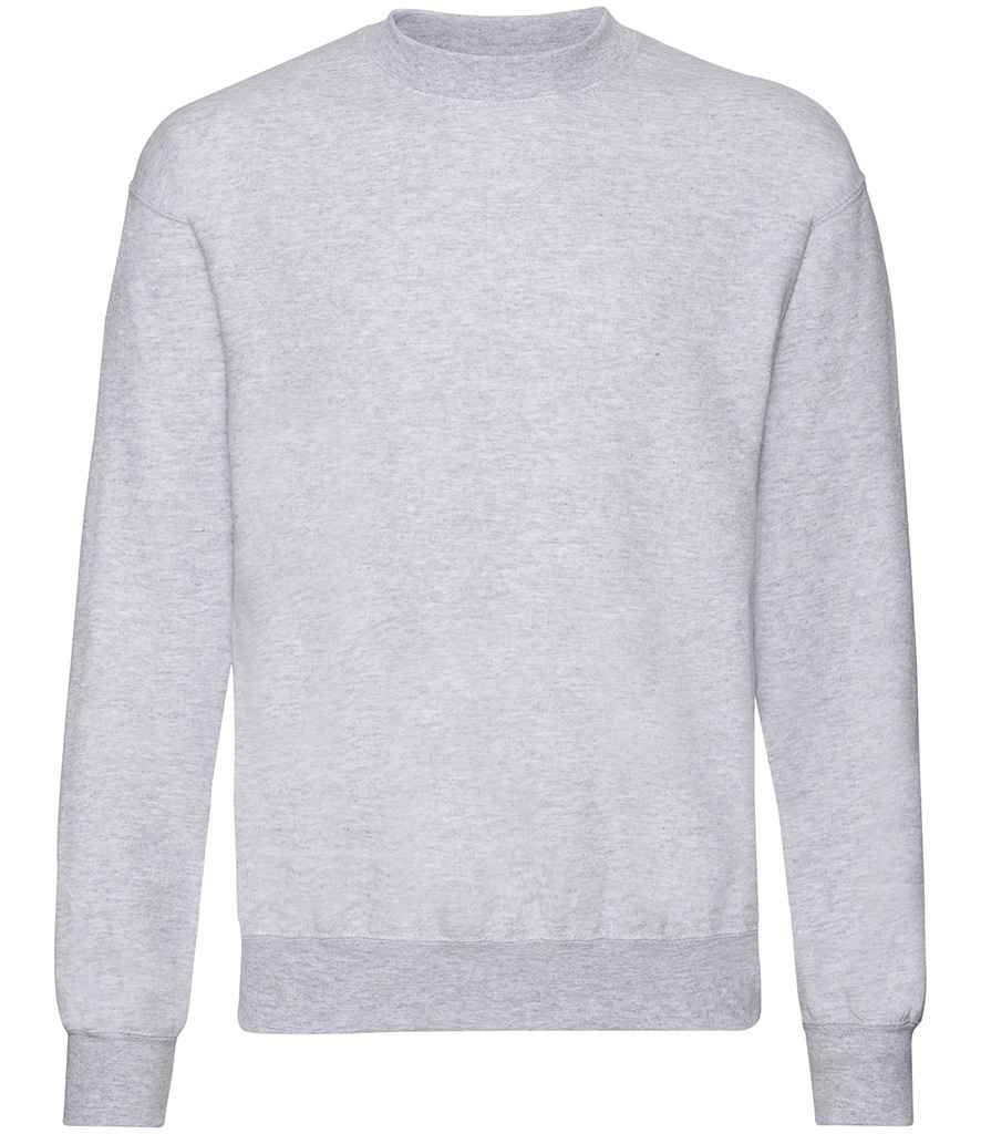 Fruit of the Loom SS9 Heather Grey Front -  Ready to be Embroidered and Printed by Custard Workwear - Cheap Personalised and Customised Workwear in Nottinghamshire, Derbyshire and Leicestershire