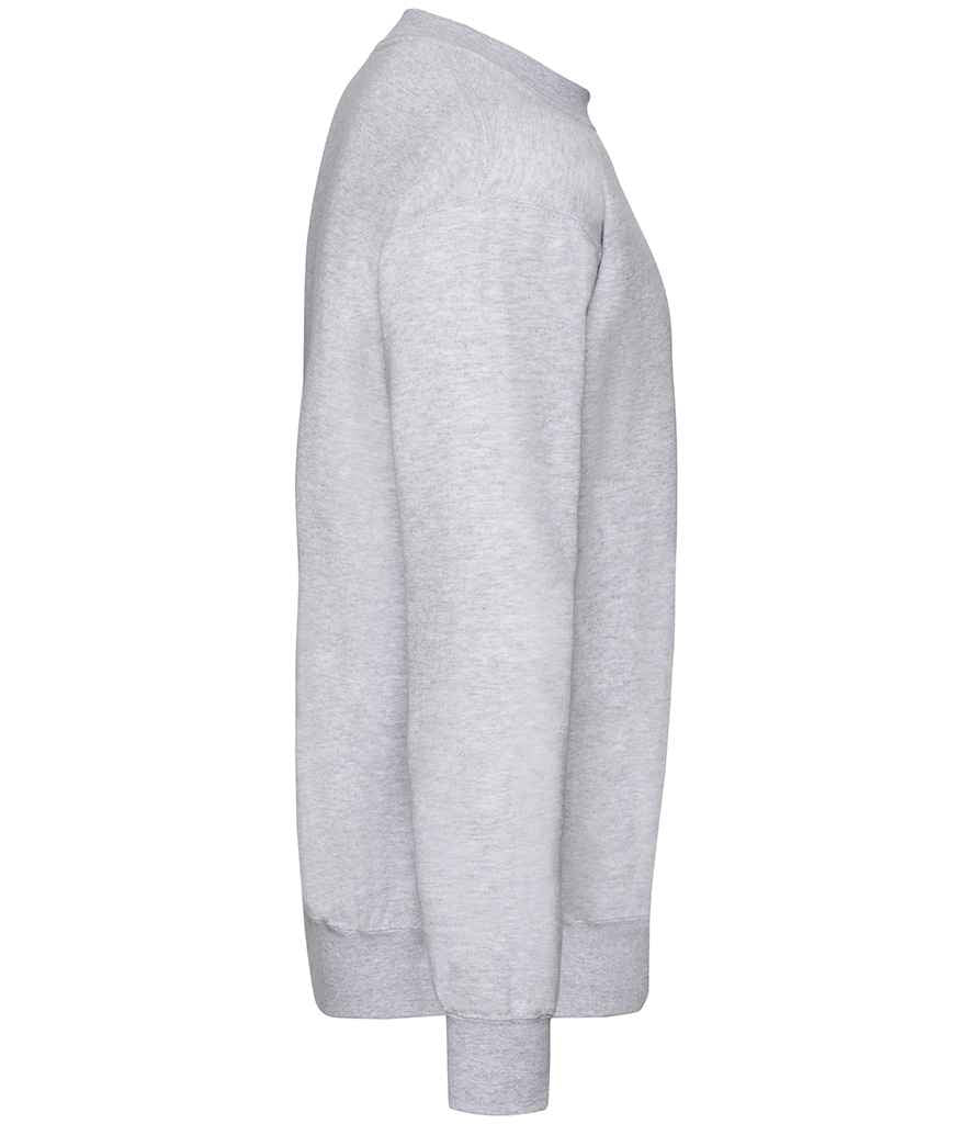 Fruit of the Loom SS9 Heather Grey Right -  Ready to be Embroidered and Printed by Custard Workwear - Cheap Personalised and Customised Workwear in Nottinghamshire, Derbyshire and Leicestershire