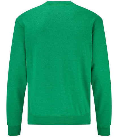 Fruit of the Loom SS9 Heather Green Back -  Ready to be Embroidered and Printed by Custard Workwear - Cheap Personalised and Customised Workwear in Nottinghamshire, Derbyshire and Leicestershire
