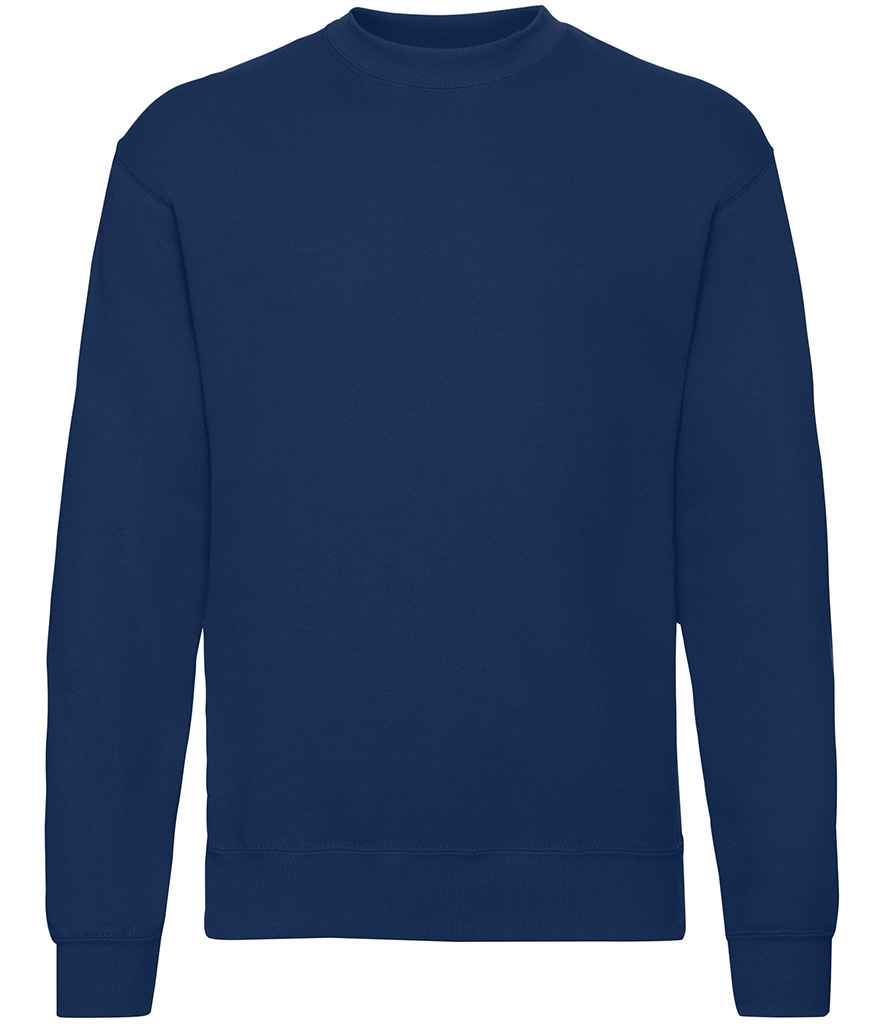 Fruit of the Loom SS9 Navy Front -  Ready to be Embroidered and Printed by Custard Workwear - Cheap Personalised and Customised Workwear in Nottinghamshire, Derbyshire and Leicestershire