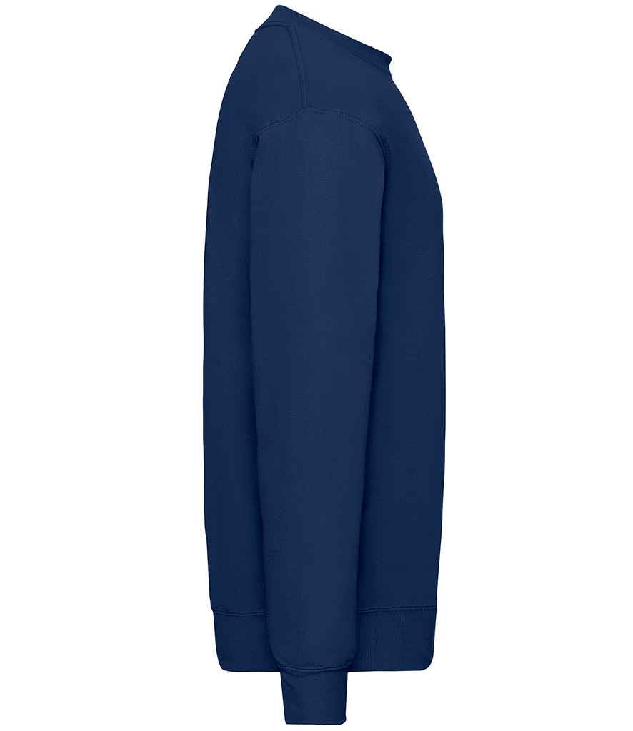 Fruit of the Loom SS9 Navy Right -  Ready to be Embroidered and Printed by Custard Workwear - Cheap Personalised and Customised Workwear in Nottinghamshire, Derbyshire and Leicestershire