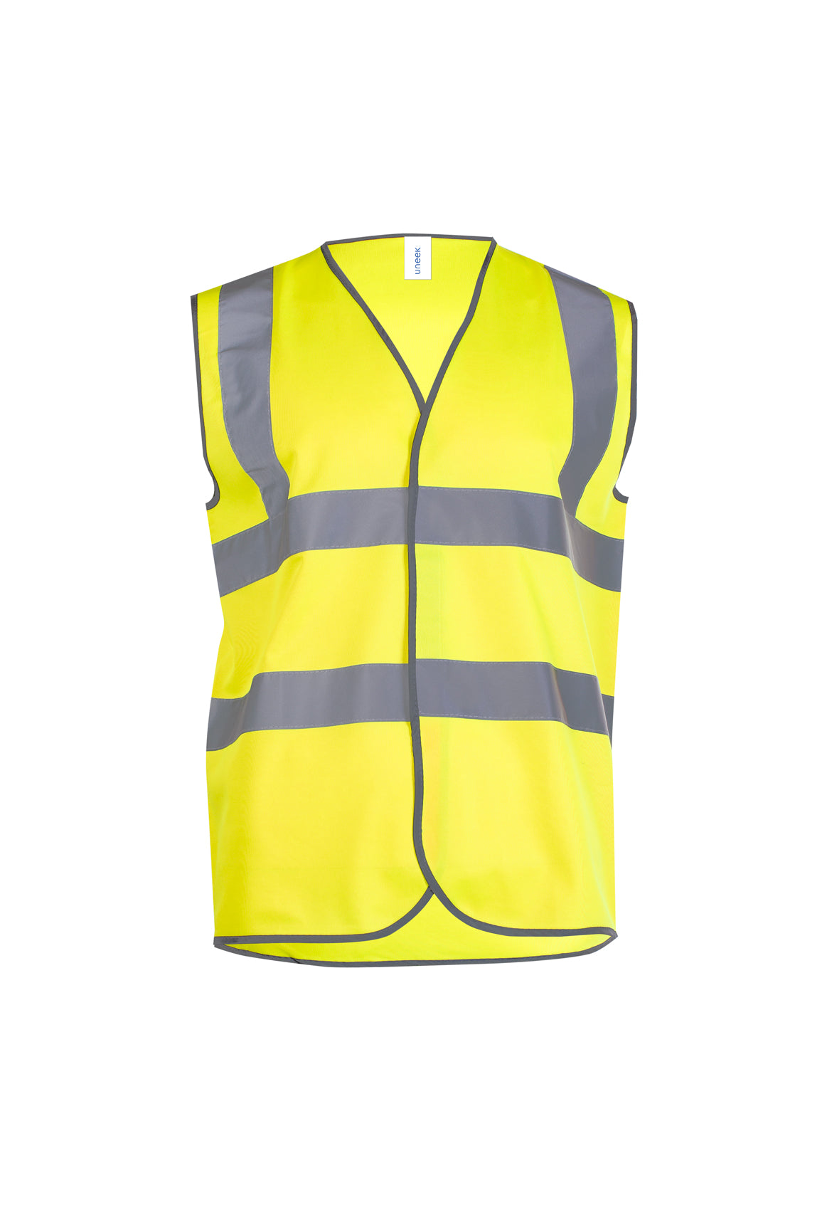 Uneek UC801 - Hi-Vis Vest Ready to be Printed by Custard Workwear - Cheap Personalised and Customised Workwear in Nottinghamshire, Derbyshire and Leicestershire