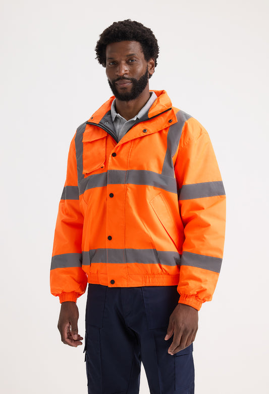 Uneek UC804 - Hi-Vis Jacket Ready to be Embroidered and Printed by Custard Workwear - Cheap Personalised and Customised Workwear in Nottinghamshire, Derbyshire and Leicestershire