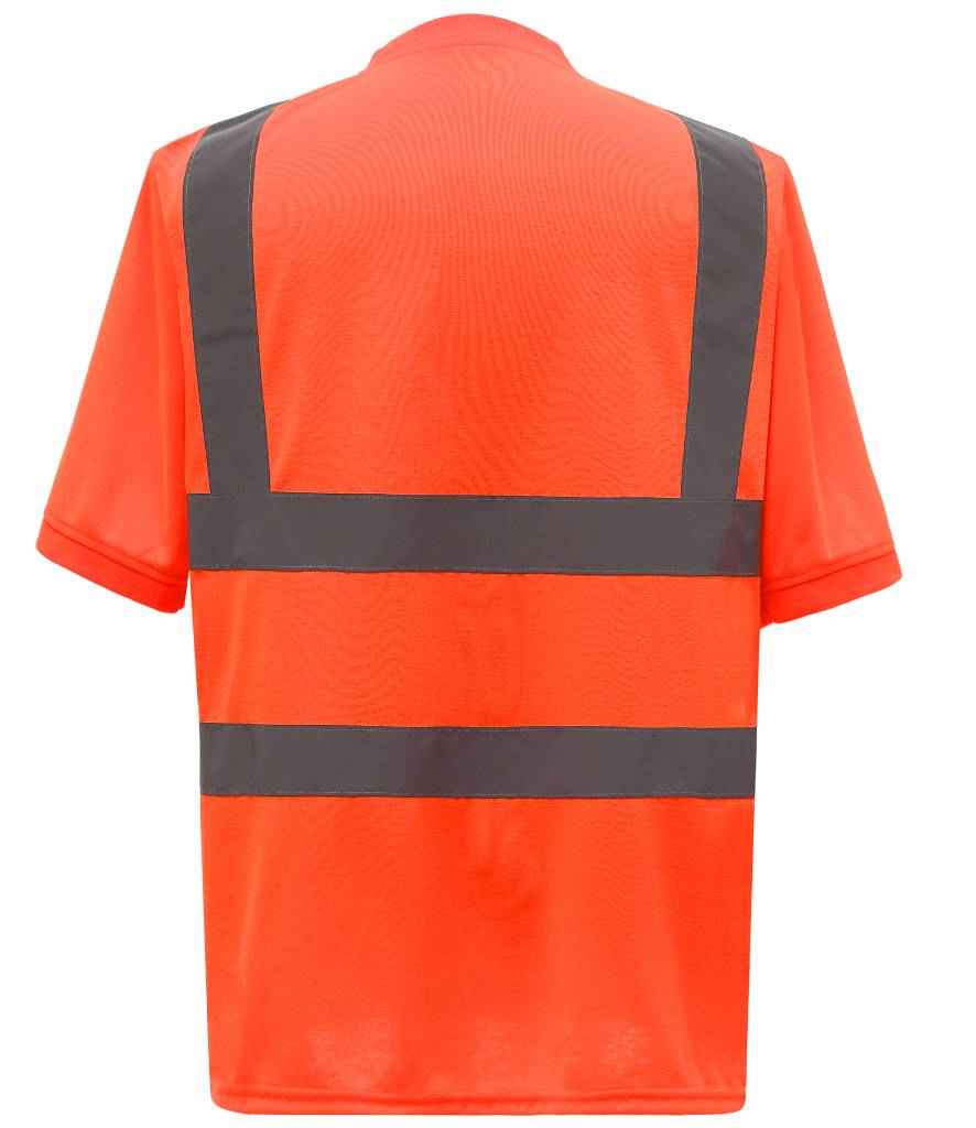 Yoko YK010 Orange Back -  Ready to be Printed by Custard Workwear - Cheap Personalised and Customised Workwear in Nottinghamshire, Derbyshire and Leicestershire
