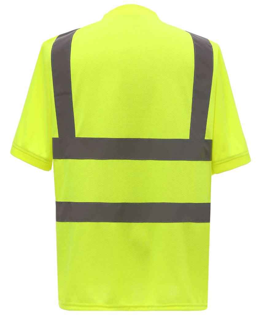 Yoko YK010 Yellow Back -  Ready to be Printed by Custard Workwear - Cheap Personalised and Customised Workwear in Nottinghamshire, Derbyshire and Leicestershire