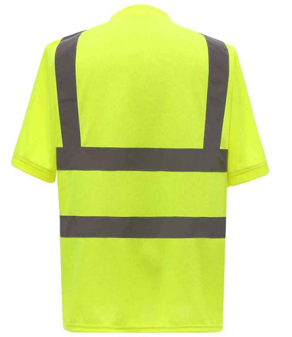 Yoko YK010 Yellow Back -  Ready to be Printed by Custard Workwear - Cheap Personalised and Customised Workwear in Nottinghamshire, Derbyshire and Leicestershire