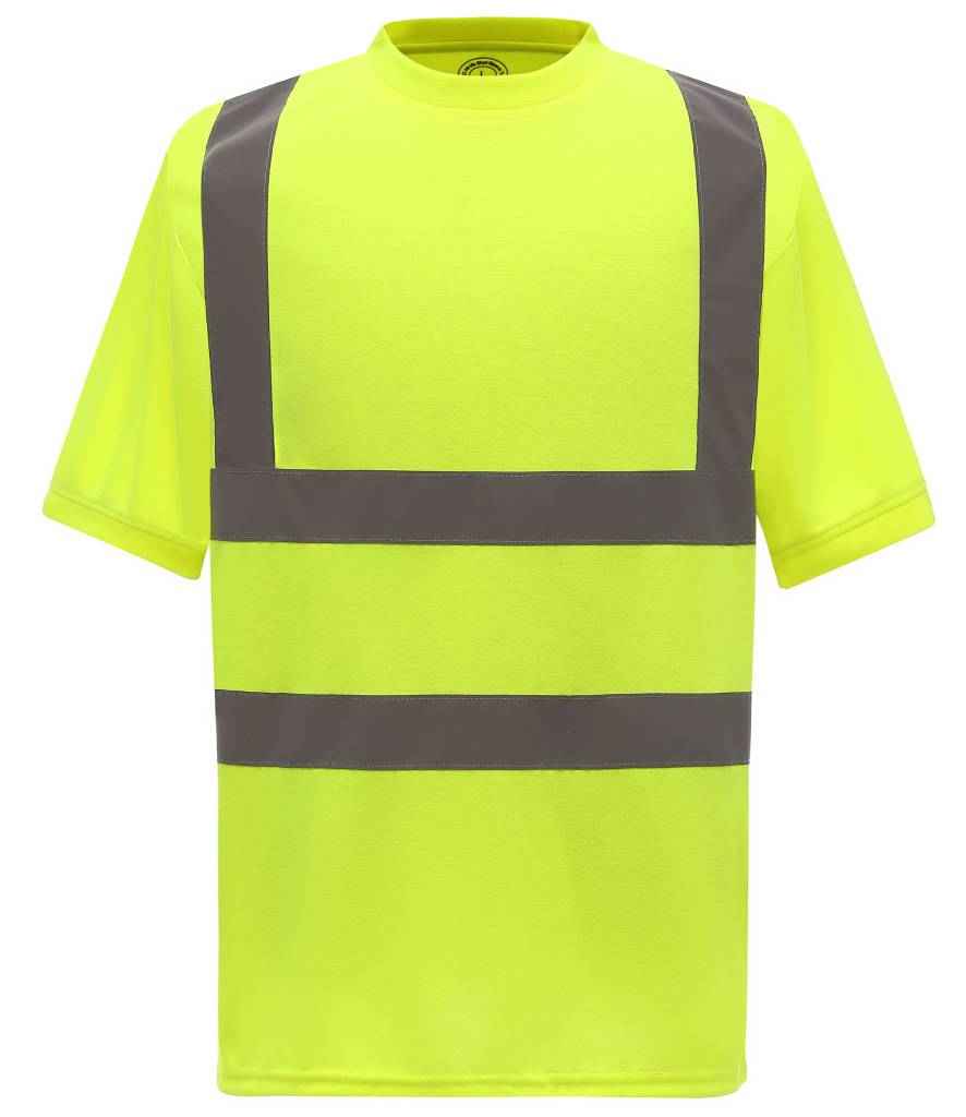 Yoko YK010 Yellow Front -  Ready to be Printed by Custard Workwear - Cheap Personalised and Customised Workwear in Nottinghamshire, Derbyshire and Leicestershire