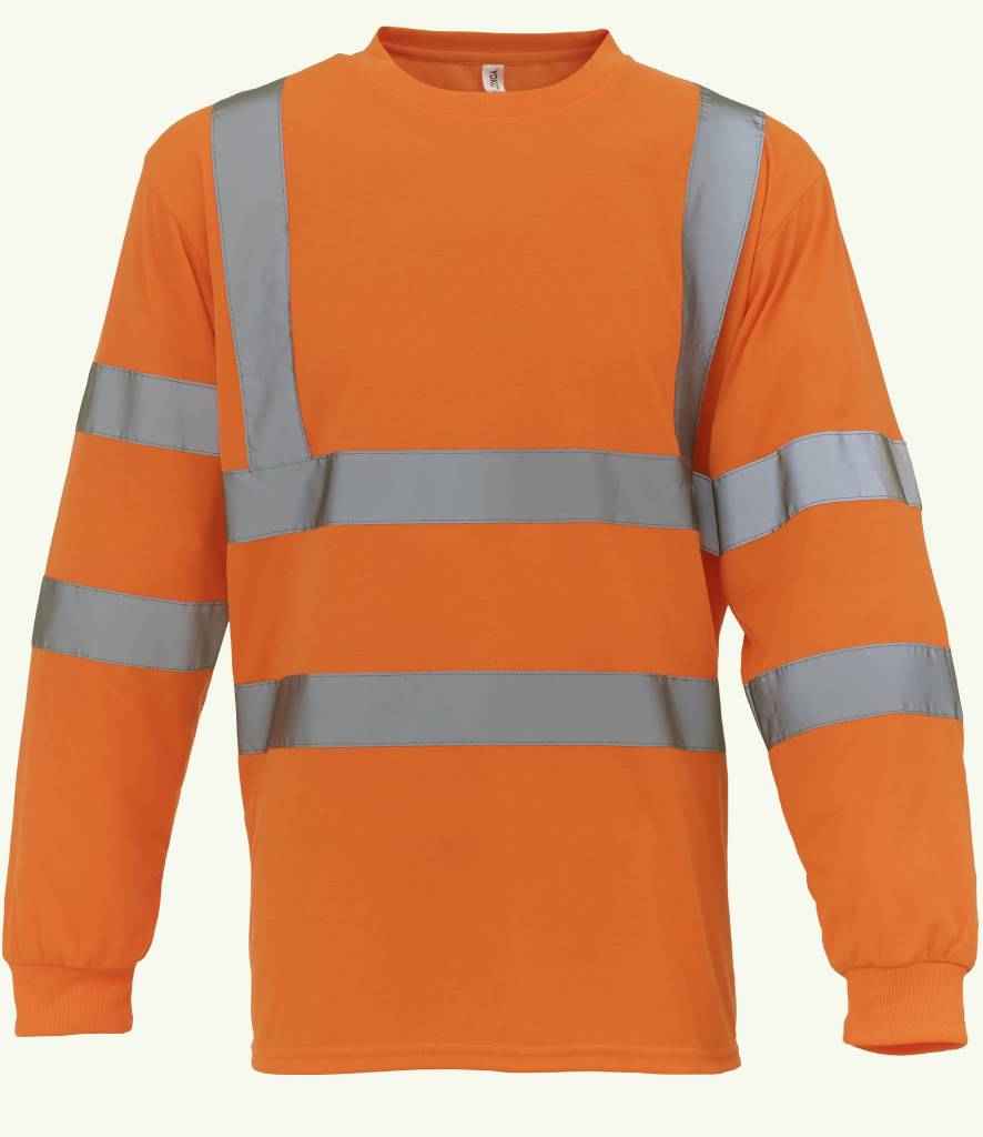 Yoko YK012 Orange Front -  Ready to be Printed by Custard Workwear - Cheap Personalised and Customised Workwear in Nottinghamshire, Derbyshire and Leicestershire