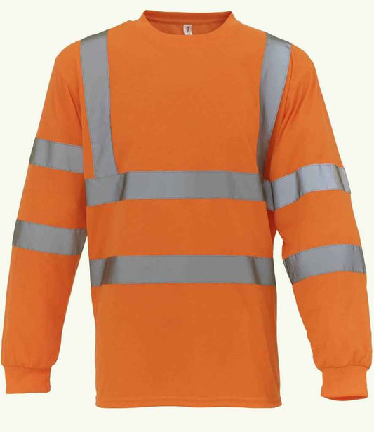 Yoko YK012 Orange Front -  Ready to be Printed by Custard Workwear - Cheap Personalised and Customised Workwear in Nottinghamshire, Derbyshire and Leicestershire