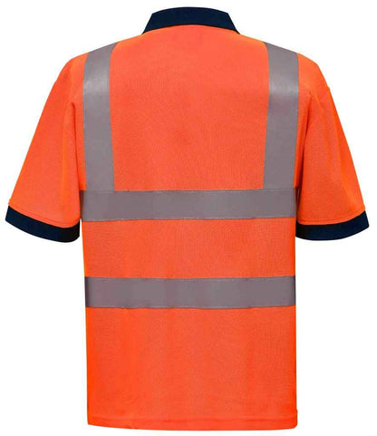 Yoko YK015 Orange Back -  Ready to be Embroidered and Printed by Custard Workwear - Cheap Personalised and Customised Workwear in Nottinghamshire, Derbyshire and Leicestershire