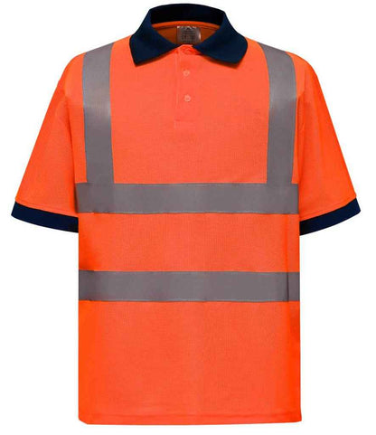 Yoko YK015 Orange Front -  Ready to be Embroidered and Printed by Custard Workwear - Cheap Personalised and Customised Workwear in Nottinghamshire, Derbyshire and Leicestershire