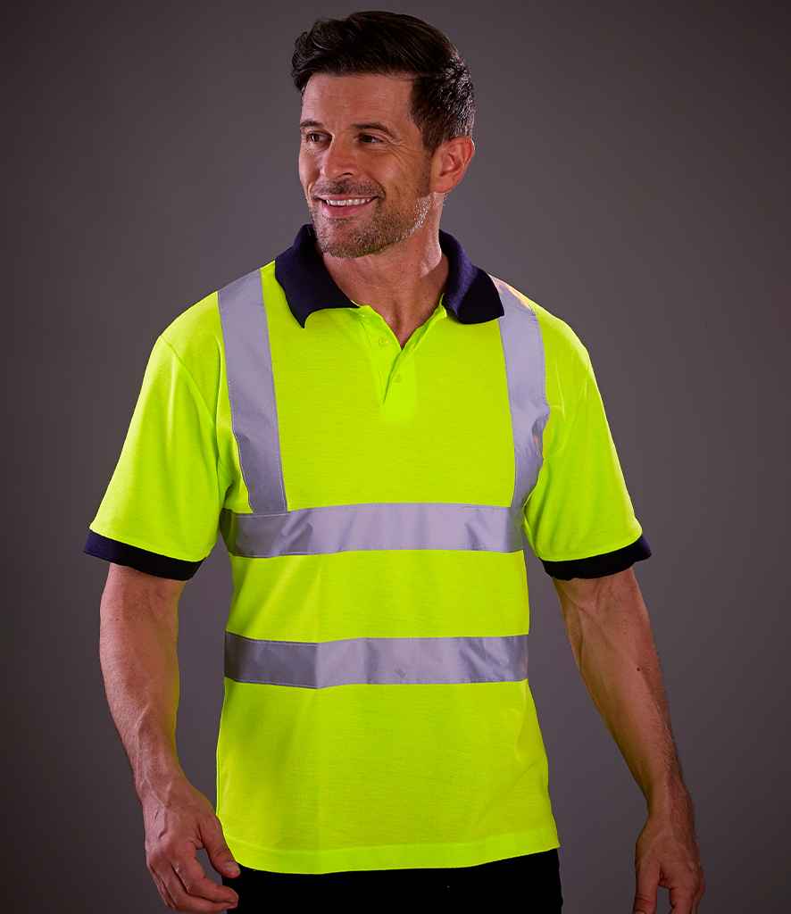 Yoko YK015 Yellow Model -  Ready to be Embroidered and Printed by Custard Workwear - Cheap Personalised and Customised Workwear in Nottinghamshire, Derbyshire and Leicestershire