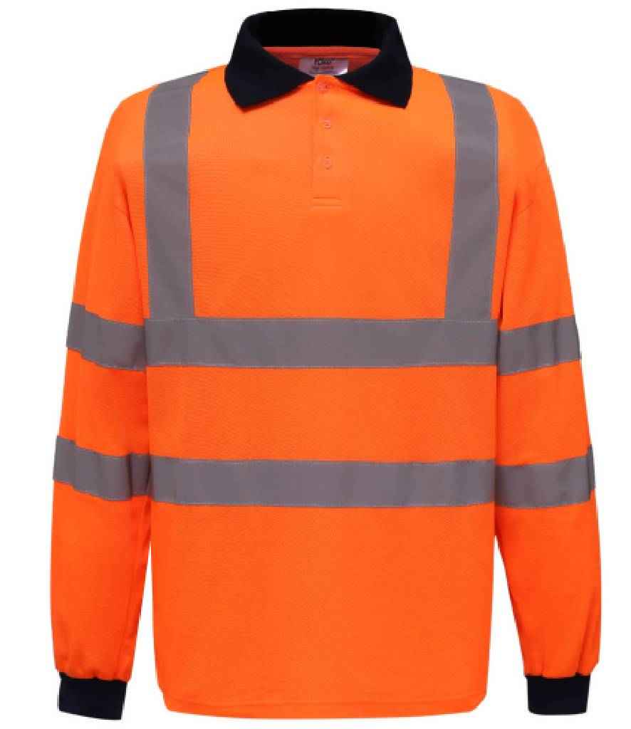 Yoko YK016 Orange Front -  Ready to be Embroidered and Printed by Custard Workwear - Cheap Personalised and Customised Workwear in Nottinghamshire, Derbyshire and Leicestershire