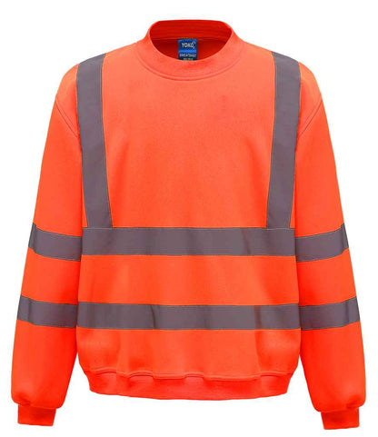 Yoko YK030 Orange Front -  Ready to be Embroidered and Printed by Custard Workwear - Cheap Personalised and Customised Workwear in Nottinghamshire, Derbyshire and Leicestershire