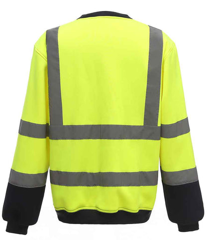 Yoko YK030 Yellow/Navy Back -  Ready to be Embroidered and Printed by Custard Workwear - Cheap Personalised and Customised Workwear in Nottinghamshire, Derbyshire and Leicestershire
