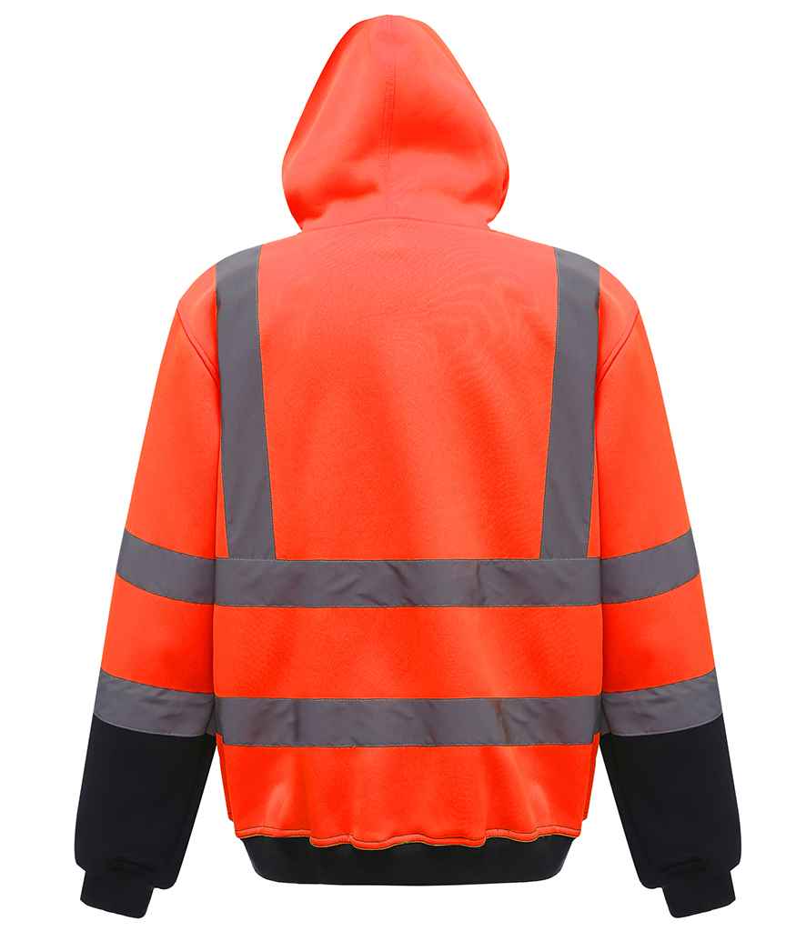Yoko YK031 Orange/Navy Back -  Ready to be Embroidered and Printed by Custard Workwear - Cheap Personalised and Customised Workwear in Nottinghamshire, Derbyshire and Leicestershire