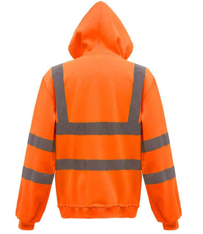 Yoko YK032 Orange Back -  Ready to be Embroidered and Printed by Custard Workwear - Cheap Personalised and Customised Workwear in Nottinghamshire, Derbyshire and Leicestershire