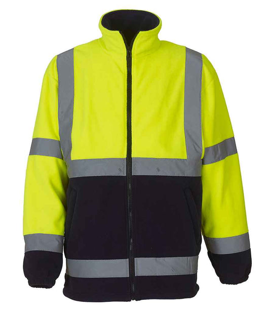 Yoko YK060 Yellow/Navy Front -  Ready to be Embroidered by Custard Workwear - Cheap Personalised and Customised Workwear in Nottinghamshire, Derbyshire and Leicestershire