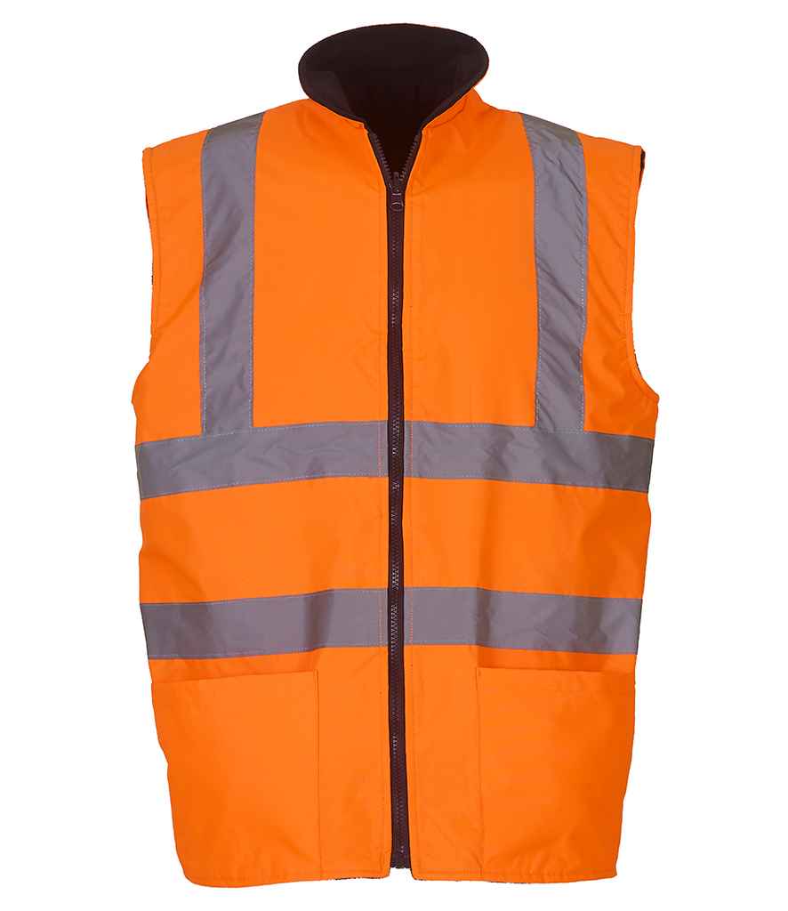 Yoko YK061 Orange Front -  Ready to be Embroidered by Custard Workwear - Cheap Personalised and Customised Workwear in Nottinghamshire, Derbyshire and Leicestershire