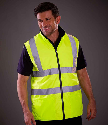 Yoko YK061 Yellow Model -  Ready to be Embroidered by Custard Workwear - Cheap Personalised and Customised Workwear in Nottinghamshire, Derbyshire and Leicestershire