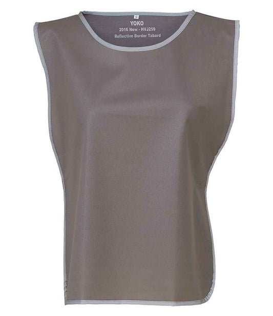Yoko YK100 Grey Front -  Ready to be Printed by Custard Workwear - Cheap Personalised and Customised Workwear in Nottinghamshire, Derbyshire and Leicestershire