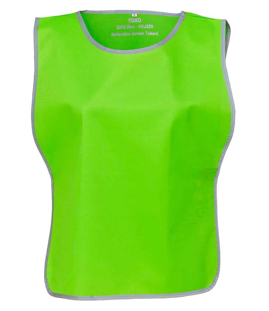 Yoko YK100 Lime Green Front -  Ready to be Printed by Custard Workwear - Cheap Personalised and Customised Workwear in Nottinghamshire, Derbyshire and Leicestershire