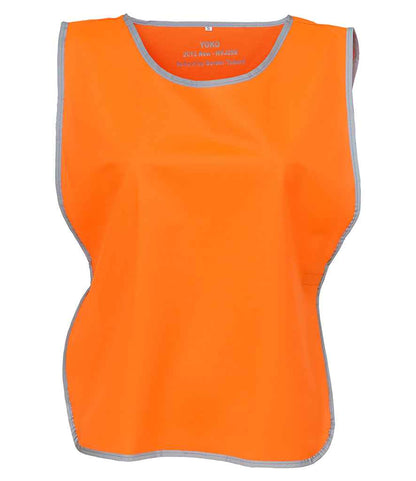 Yoko YK100 Orange Front -  Ready to be Printed by Custard Workwear - Cheap Personalised and Customised Workwear in Nottinghamshire, Derbyshire and Leicestershire