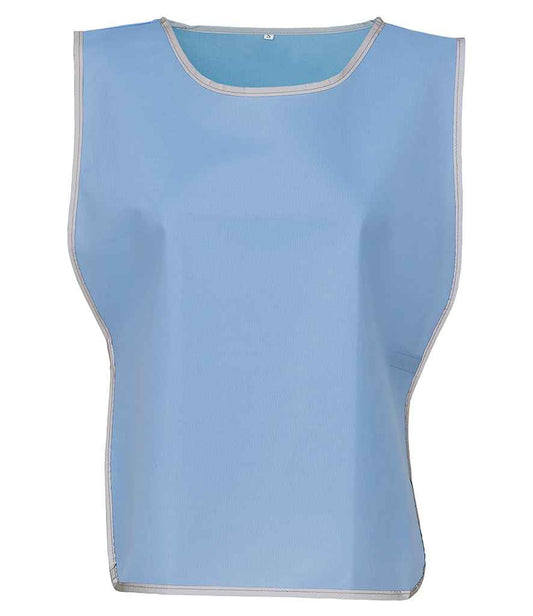 Yoko YK100 Sky Blue Front -  Ready to be Printed by Custard Workwear - Cheap Personalised and Customised Workwear in Nottinghamshire, Derbyshire and Leicestershire