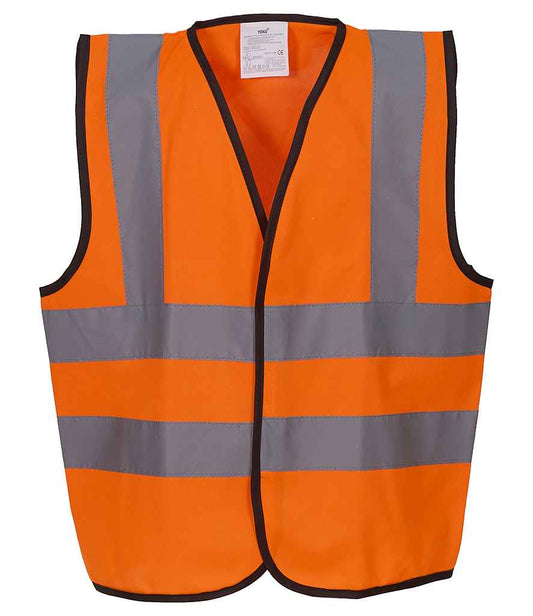 Yoko YK102B Orange Front -  Ready to be Printed by Custard Workwear - Cheap Personalised and Customised Workwear in Nottinghamshire, Derbyshire and Leicestershire