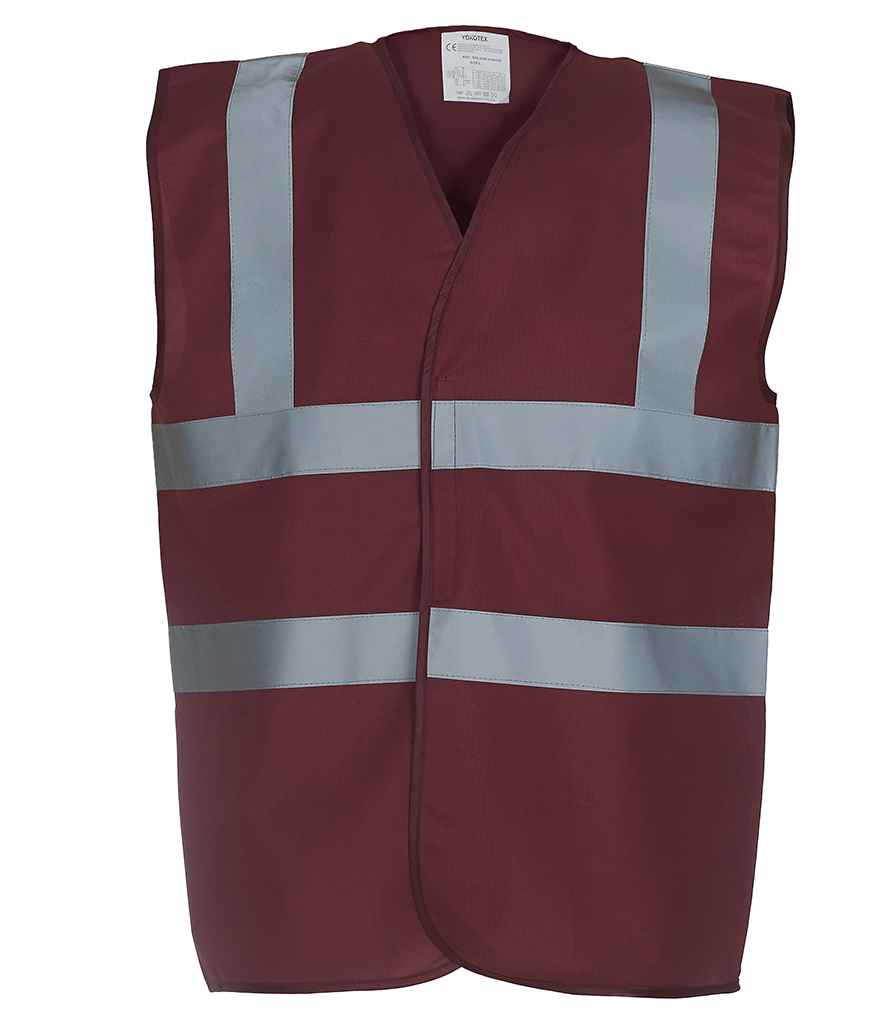 Yoko YK102 Maroon Front -  Ready to be Printed by Custard Workwear - Cheap Personalised and Customised Workwear in Nottinghamshire, Derbyshire and Leicestershire