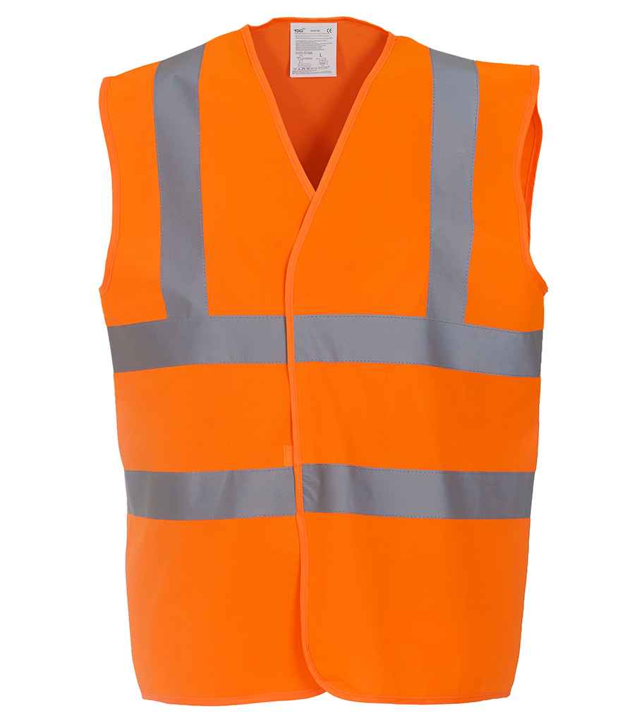 Yoko YK102 Orange Front -  Ready to be Printed by Custard Workwear - Cheap Personalised and Customised Workwear in Nottinghamshire, Derbyshire and Leicestershire