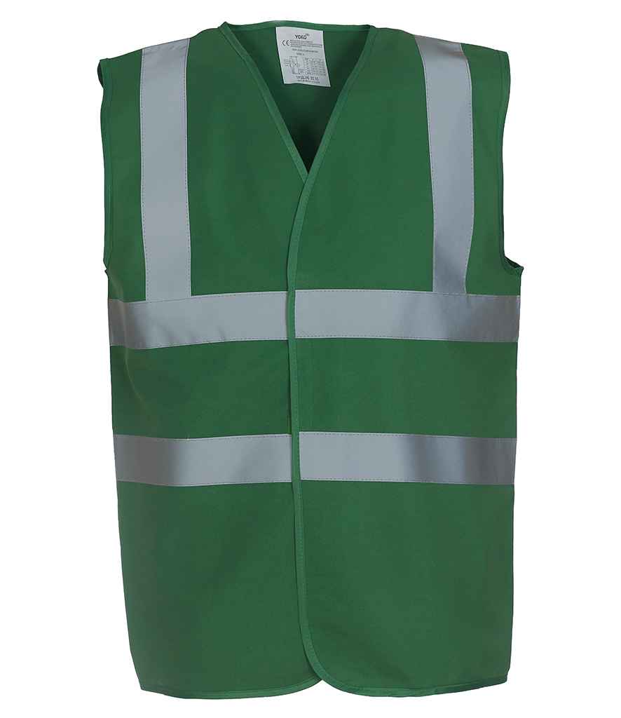 Yoko YK102 Paramedic Green Front -  Ready to be Printed by Custard Workwear - Cheap Personalised and Customised Workwear in Nottinghamshire, Derbyshire and Leicestershire