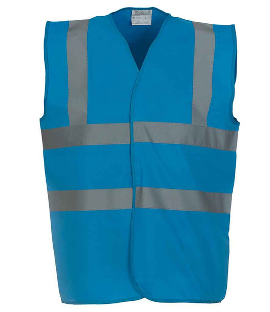 Yoko YK102 Sapphire Blue Front -  Ready to be Printed by Custard Workwear - Cheap Personalised and Customised Workwear in Nottinghamshire, Derbyshire and Leicestershire